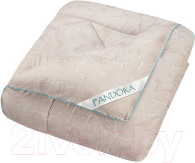 Одеяло PANDORA Верблюжья шерсть тик стандартное 140x205 - фото 1 - id-p226248235