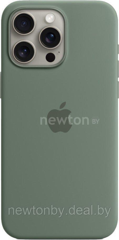 Чехол для телефона Apple MagSafe Silicone Case для iPhone 15 Pro Max (кипарис) - фото 1 - id-p226249364