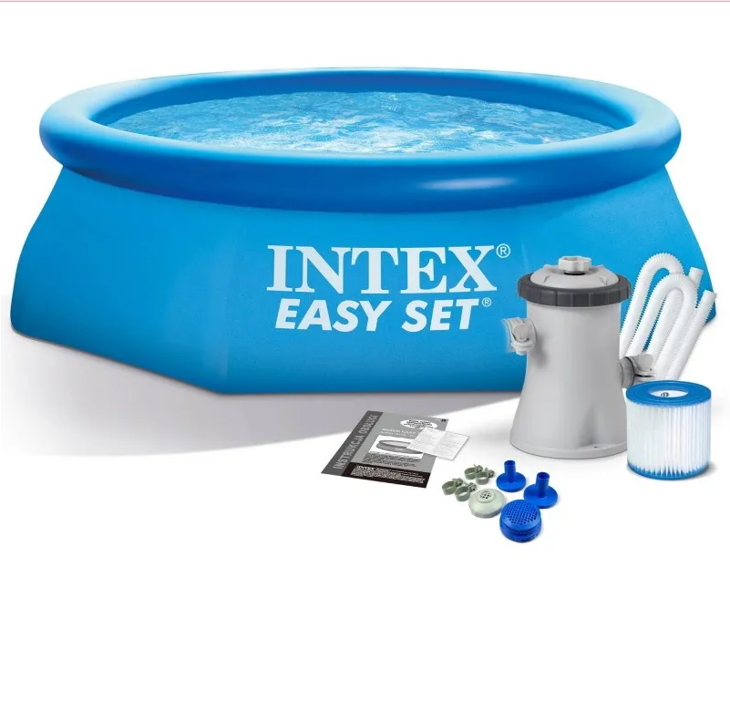 Бассейн Intex Easy Set с фильтр-насосом 244x61 см (28108NP) - фото 1 - id-p226249467