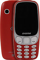 Телефон Digma LINX N331 2G 1033440 Red (DualBand 2.4" 320x240 GSM+BT microSD 0.08Mpx 81г)