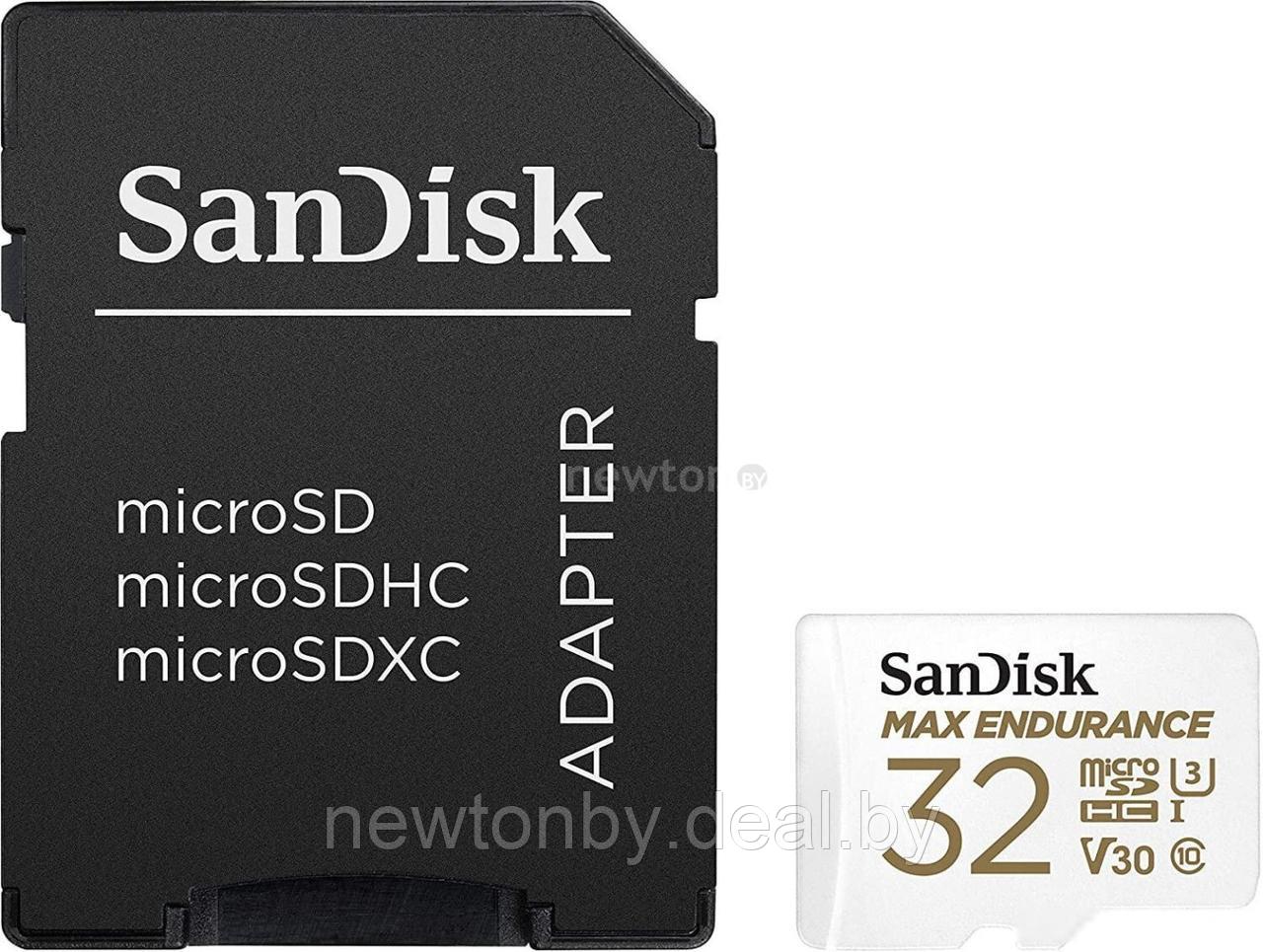 Карта памяти SanDisk microSDHC SDSQQVR-032G-GN6IA 32GB (с адаптером) - фото 1 - id-p226249492