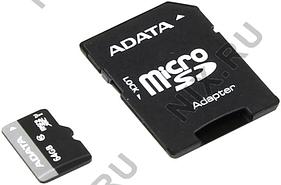 ADATA Premier AUSDX64GUICL10-RA1 microSDXC Memory Card 64Gb UHS-I U1 + microSD--SD Adapter