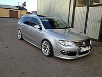 Юбка переднего бампера V.1 R-LINE для VW PASSAT B6 2005-2010