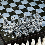Шахматы "Север" 32шт/8см, в комплекте фигуры и доска, фото 3