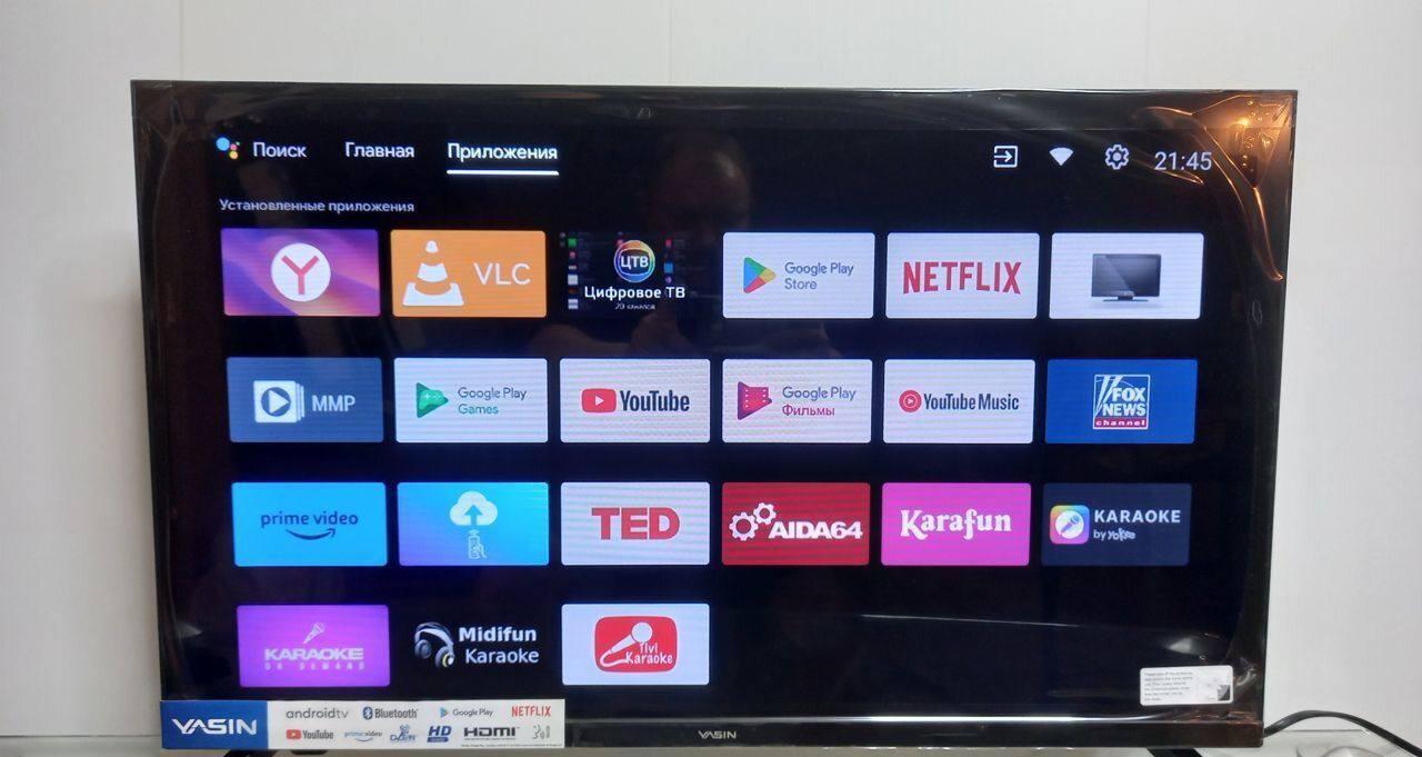 Телевизор smart tv yasin LED 43 дюйма/109 см - фото 2 - id-p226254983