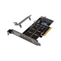 Переходник ORIENT C303E2 PCI-Ex8- 2 x M.2 M-key NVMe SSD, тип 2230/2242/2260/2280/22110, 2 планки крепления в