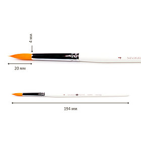 Синтетика круглая короткая ручка Невская палитра №4.