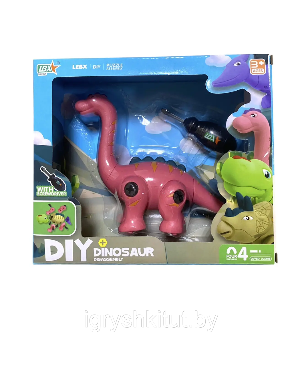 Конструктор "Динозавр" с отвёрткой - фото 1 - id-p226255948