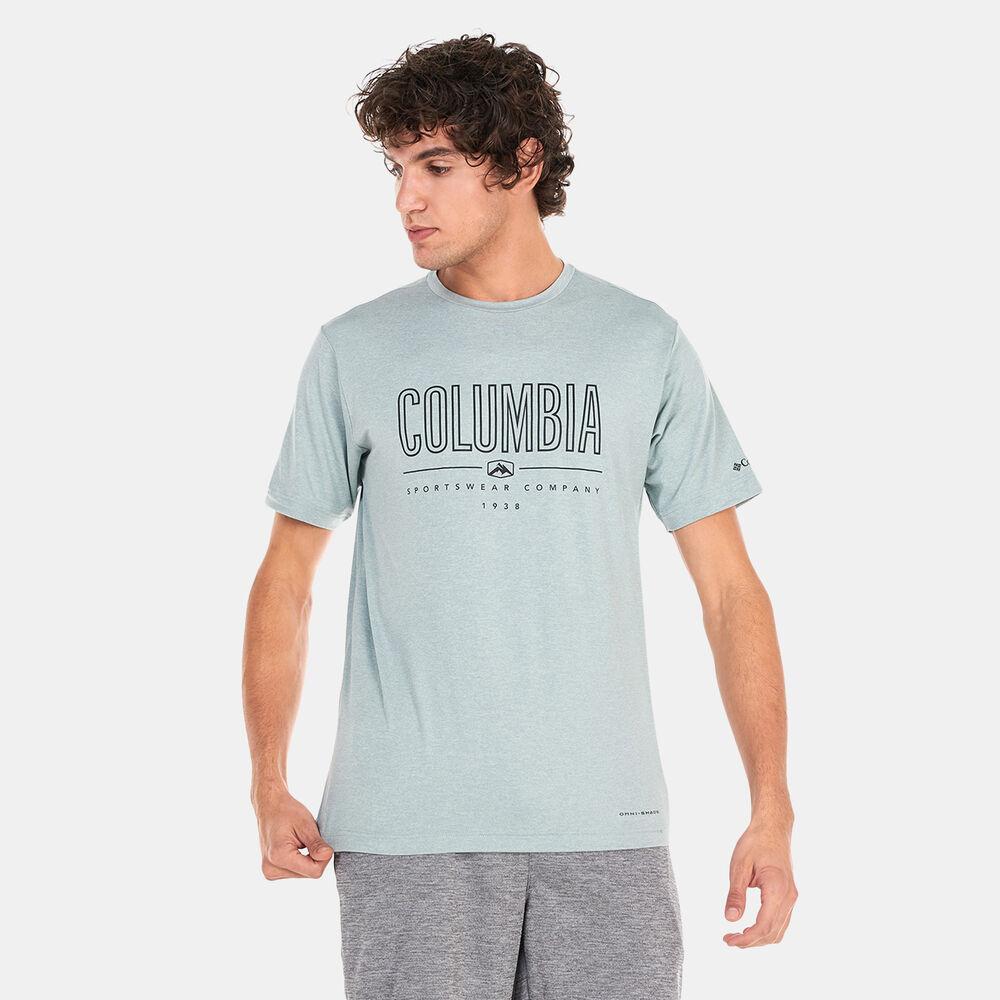 Футболка мужская Columbia Tech Trail™ Front Graphic SS Tee светло-зеленый