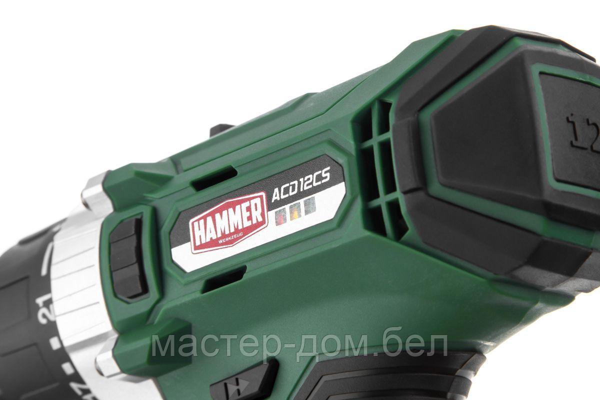 Дрель-шуруповерт аккумуляторная Hammer ACD12CS - фото 9 - id-p226255996