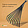 Грабельки веерные 42см пластинчатые, 9 зубцов, металл, деревянная ручка с поролоном, Gr, фото 5