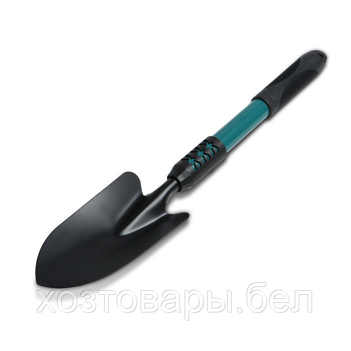 Совок посадочный 45см, ширина 8,5 см, металлическая рукоять с резиновой ручкой Greengo - фото 1 - id-p226255620