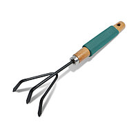 Рыхлитель 30,5 см, 3 зубца, деревянная ручка с поролоном Greengo