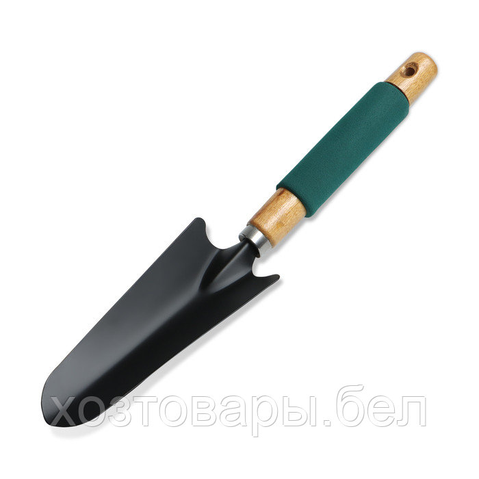 Совок посадочный 33,5см, ширина 6,5 см, деревянная ручка с поролоном Greengo - фото 1 - id-p226255623
