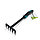 Грабельки прямые 28,5см, 5 зубцов, металл, эргономичная прорезиненная ручка, Greengo, фото 2