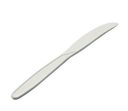 Нож Биоразлагаемый S, 160мм Белый (50шт/уп), фото 2