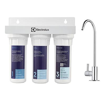 Трехступенчатая система очистки высоко хлорированной жесткой воды Electrolux AquaModule Carbon 2in1 Softenin