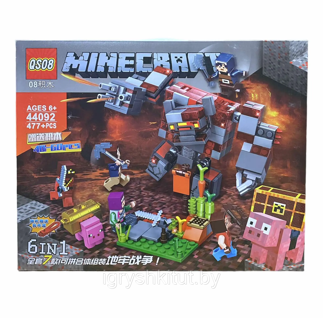 Конструктор Minecraft (Майнкрафт), 477 деталей - фото 1 - id-p226257754