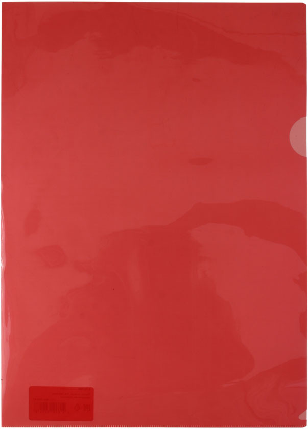 Папка-уголок пластиковая «Стамм» А4 толщина пластика 0,18 мм, прозрачная красная - фото 3 - id-p226257770