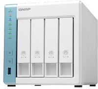 Сетевое хранилище без дисков QNAP. SMB QNAP TS-431P3-4G NAS, 4 trays 3,5"/2,5". 1xGbE RJ-45, 1x2,5 GbE RJ-45.