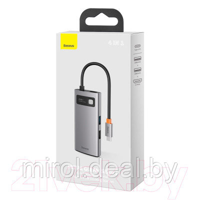 USB-хаб Baseus Metal Gleam Series / CAHUB-CY0G - фото 4 - id-p226259961