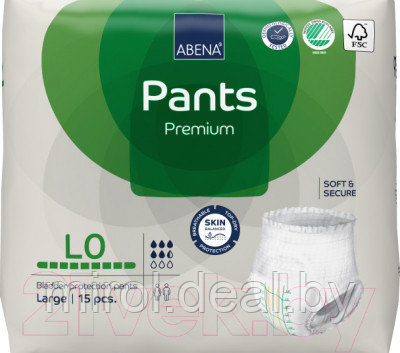 Трусы впитывающие для взрослых Abena Pants L0 Premium - фото 1 - id-p226260271