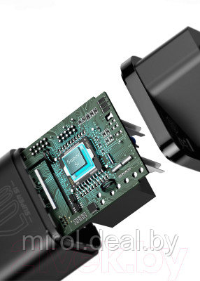 Зарядное устройство сетевое Baseus Super Si 1C Sets 20W / TZCCSUP-B01 - фото 8 - id-p226260313