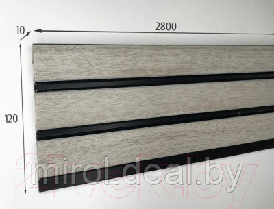 Реечная панель Grace ПВХ 3D RAIL Ясень серый - фото 6 - id-p226260408