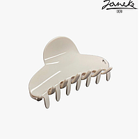 Заколка Janeke Hair clip Светло бежевый 70мм