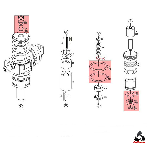 Насос форсунка Bosch 1.9 TDI 038130073AB новые и восстановленные - фото 4 - id-p33067946