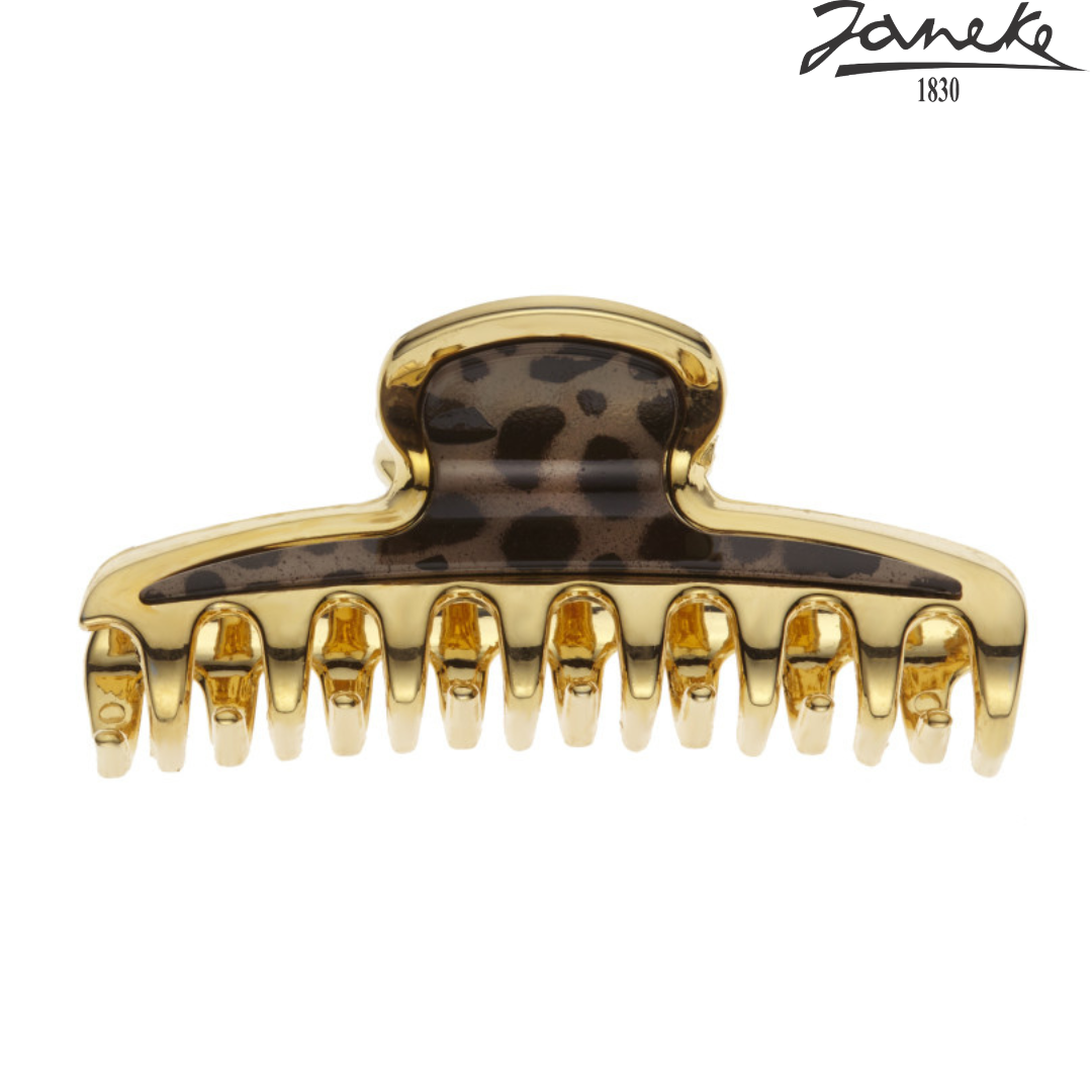 Заколка Janeke Hair Clip Gold Леопард