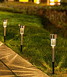 Набор садовых фонарей на солнечной батарее Solar Lawn Lamp 10 штук, фото 4