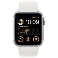 Умные часы Apple Watch SE 2 40 мм (алюминиевый корпус, серебристый/белый, спортивный силиконовый ремешок M/L) - фото 2 - id-p226262239