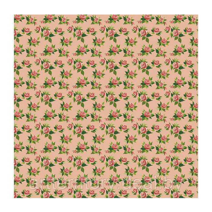 Набор бумаги Decola для скрапбукинга "Розы 3", 5л., 30х30 см - фото 1 - id-p226262240