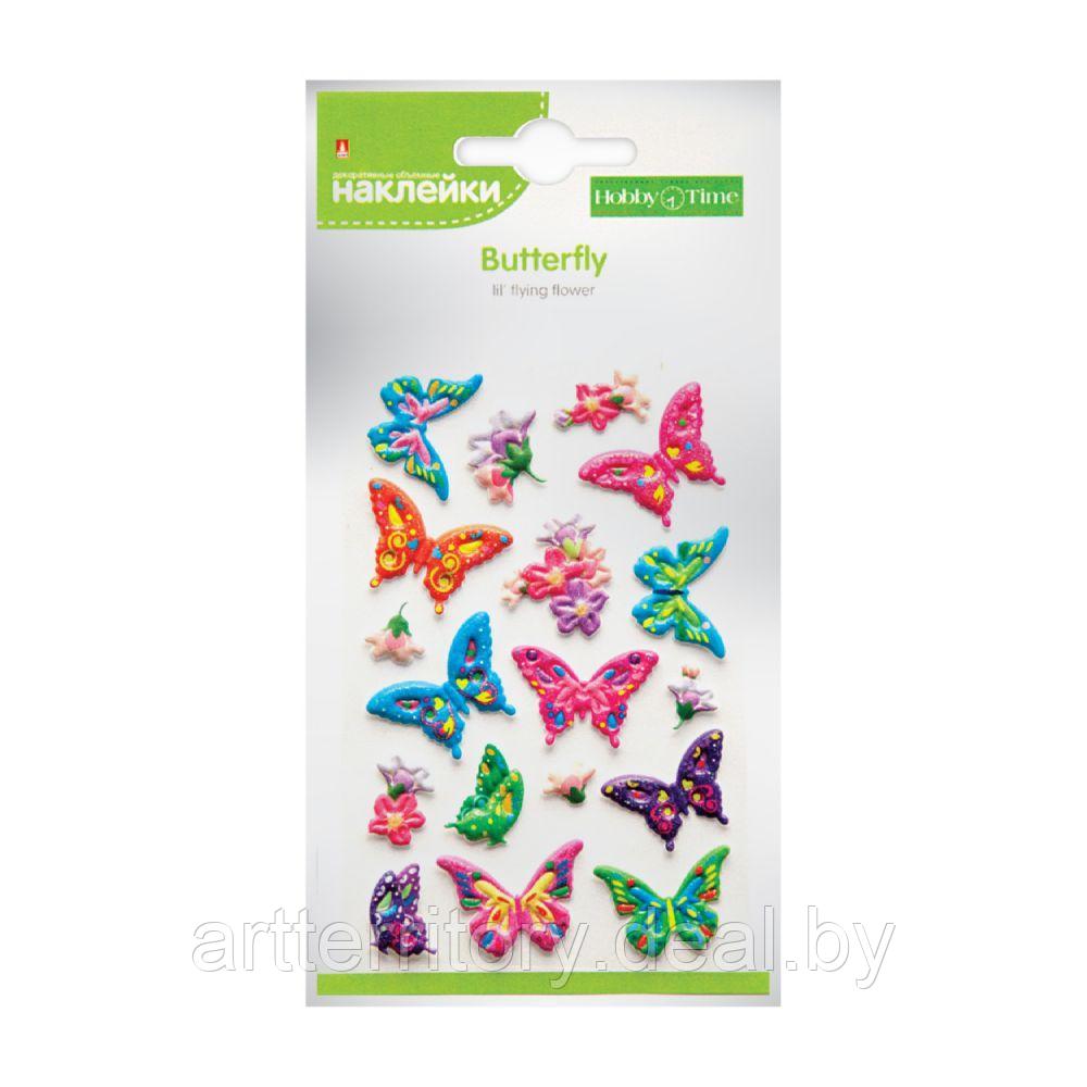Наклейки объемные HobbyTime "Бабочки" (6 видов) - фото 3 - id-p226263406