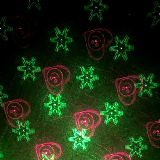 Лазерный проектор Mini Laser Stage Lighting D08. Сердца, точки, звезды, смайлики - фото 2 - id-p226265500