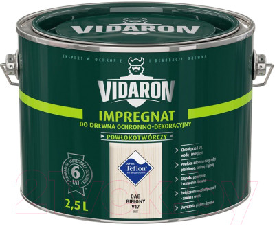 Защитно-декоративный состав Vidaron Impregnant V17 Дуб Беленый (2.5л) - фото 1 - id-p225915404