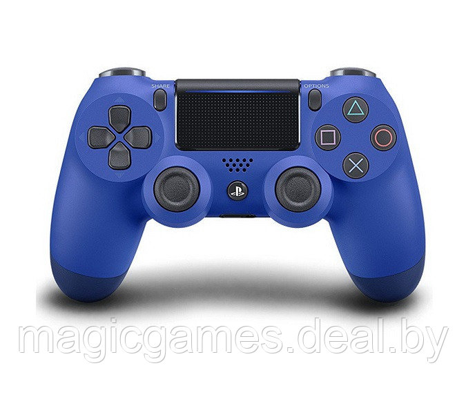 Геймпад DualShock 4 V2 синий (точная копия) - фото 1 - id-p226265777