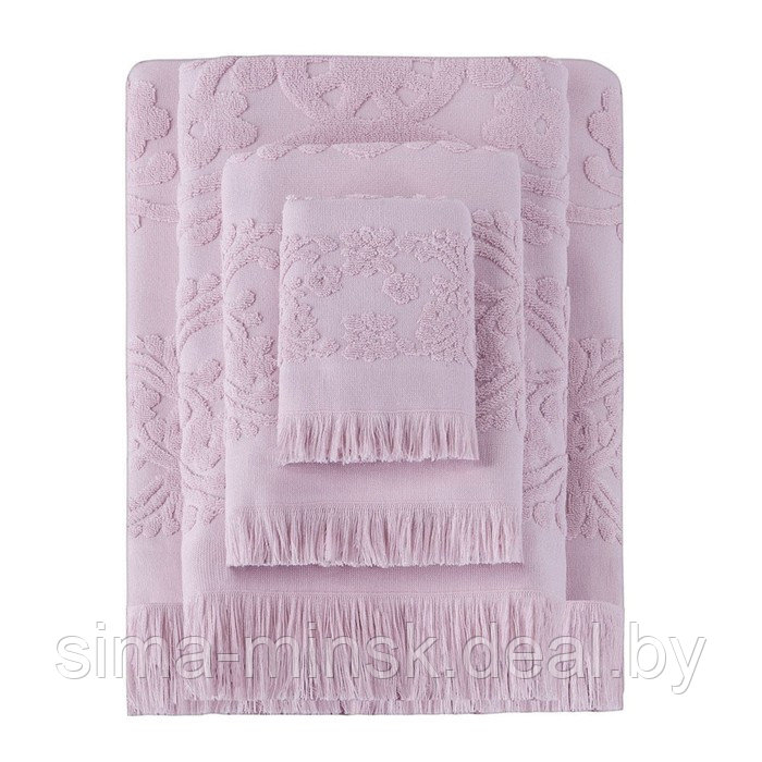 Полотенце Arya Home Isabel Soft, размер 30x50 см, цвет пудровый - фото 1 - id-p226266774