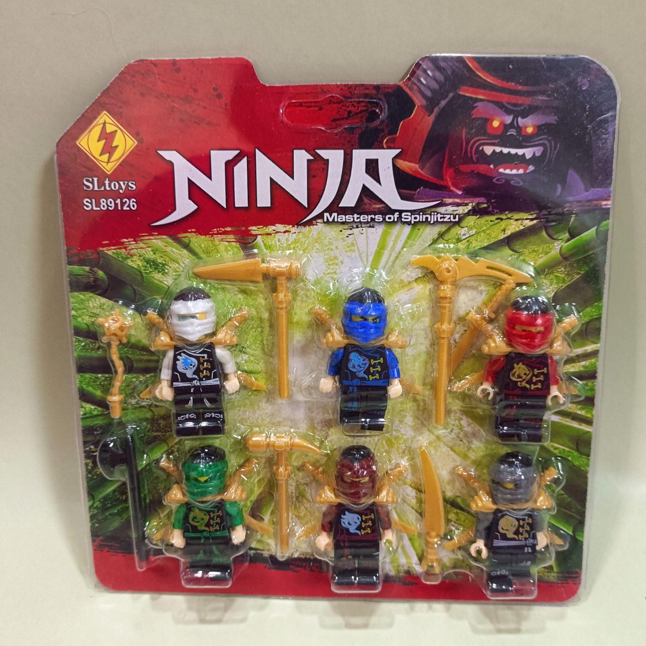 Набор лего человечков Ниндзяго Ninjago ниньзя (6шт) SL89126 - фото 1 - id-p226266734