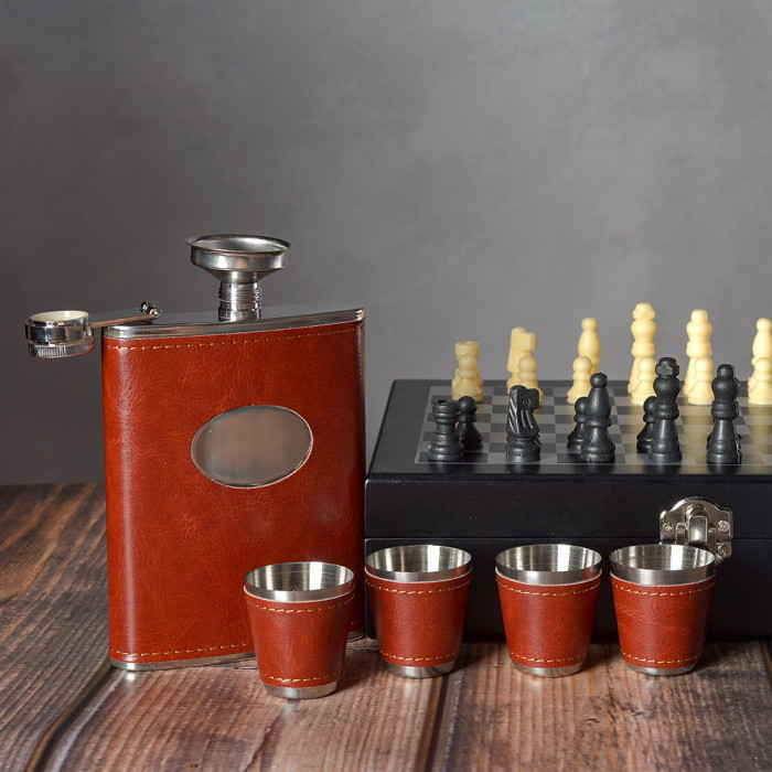 Набор с фляжкой, стопками и шахматами D-2328 - фото 6 - id-p226267058