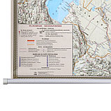 Карта Российской Федерации политико-административная, 156 х 101 см, 1:5,5М, ламинированная, на рейках, в, фото 2