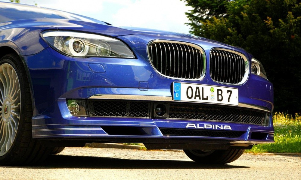 Накладка ALPINA переднего бампера для BMW 7 F01 F02 - фото 8 - id-p190967452