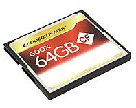 Карта памяти Silicon Power SP064GBCFC600V10 CompactFlash Card 64Gb 600x