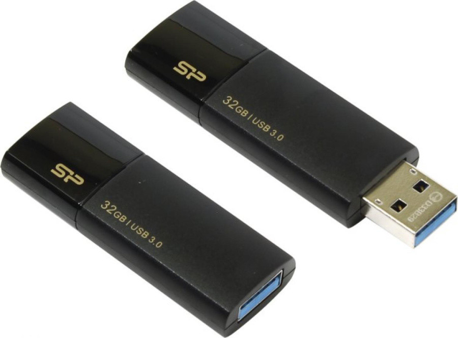 Silicon Power USB Drive 32Gb Blaze B05 SP032GBUF3B05V1K {USB3.0, Black} - фото 1 - id-p226280661