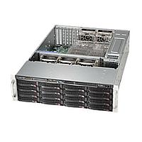 Supermicro server chassis CSE-836BE1C-R1K23B, 3U, 16 x 3.5'' hot-swap SAS/SATA drive bay with SES2, 16-port 3U