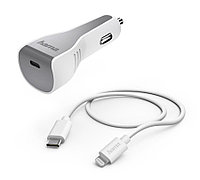 Комплект зар./устр. Hama H-183317 3A (PD) USB Type-C для Apple белый (00183317)