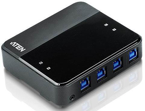 Переключатель Aten US434-AT USB, 4 ПК 4 устройства, 4 USB B-тип 4 USB A-тип, Male Female, со шнурами A-B - фото 1 - id-p226280748