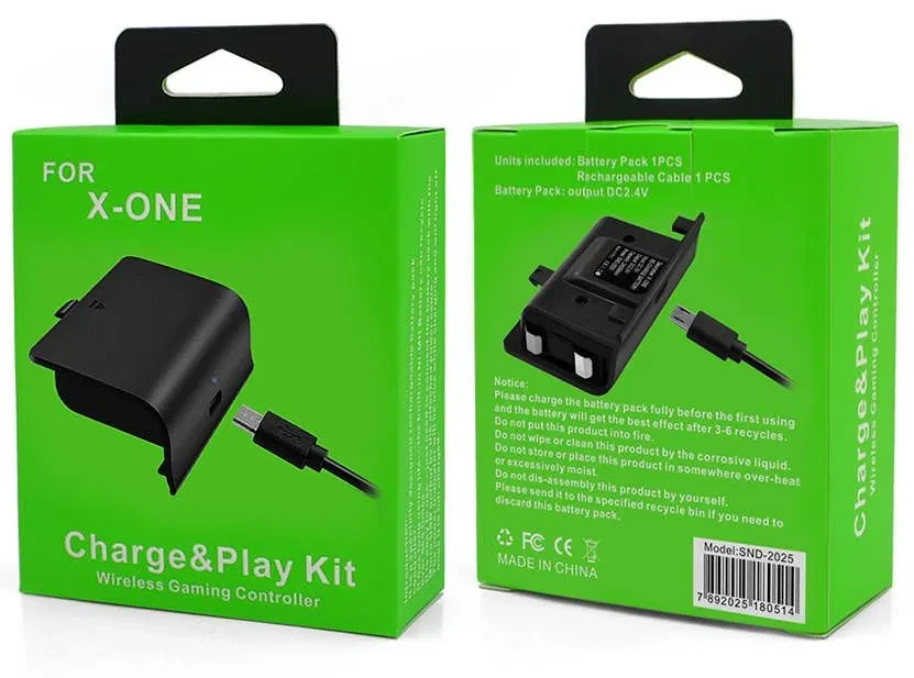 Аккумулятор для геймпада Xbox One - SND-2025, 2.4v, 1200mAh, кабель MicroUSB - USB 1м - фото 6 - id-p226285830
