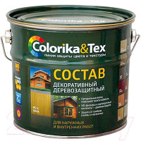 Защитно-декоративный состав Colorika & Tex 2.7л